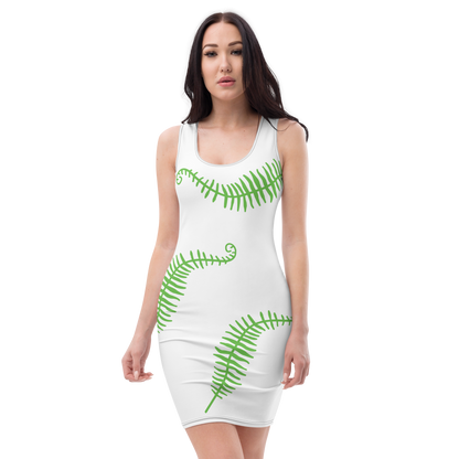 'Natural Fern' Wht Dress