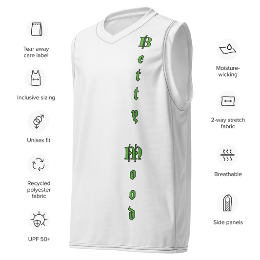 BBall Tank 'White/Green'