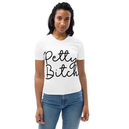 'Petty Bitch' Elegant Wte Tee