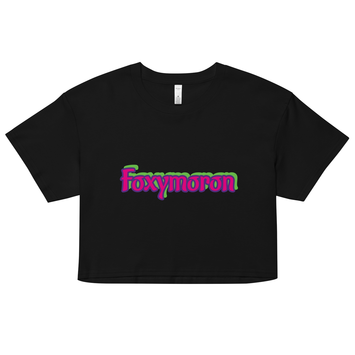 'Foxymoron' Cropped Tee