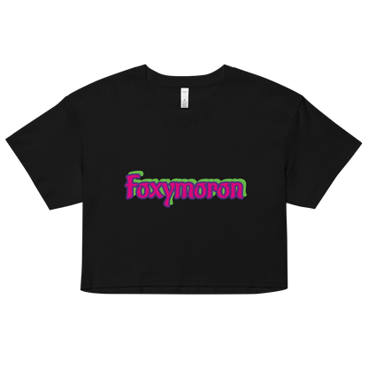 'Foxymoron' Cropped Tee