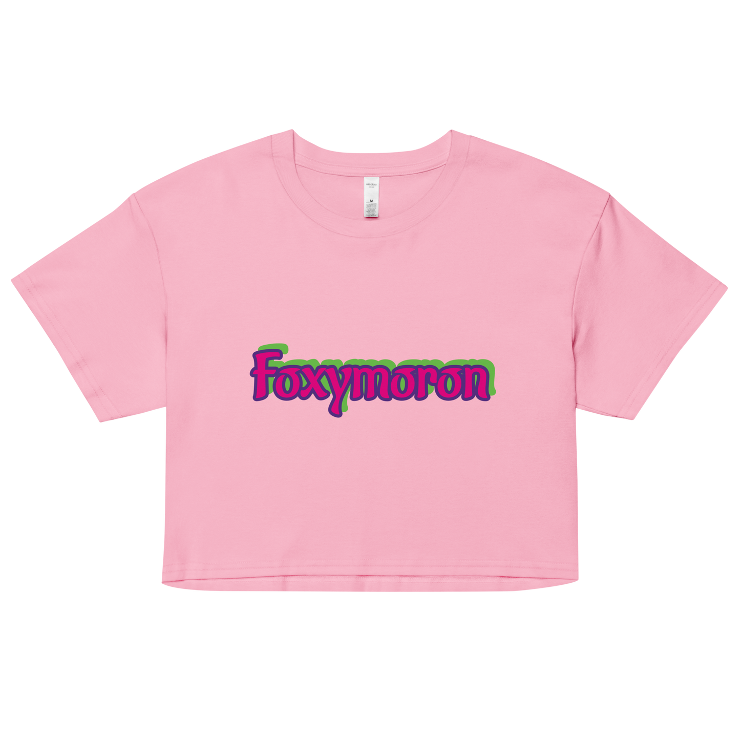 'Foxymoron' Cropped Tee