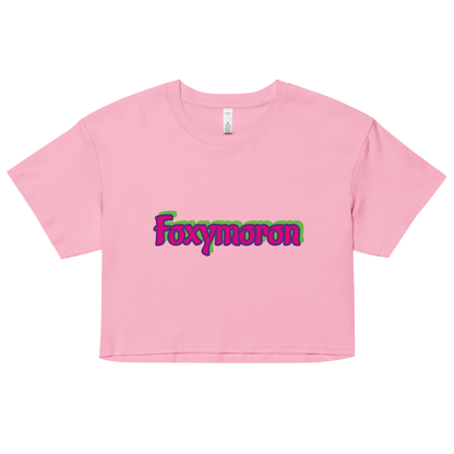 'Foxymoron' Cropped Tee