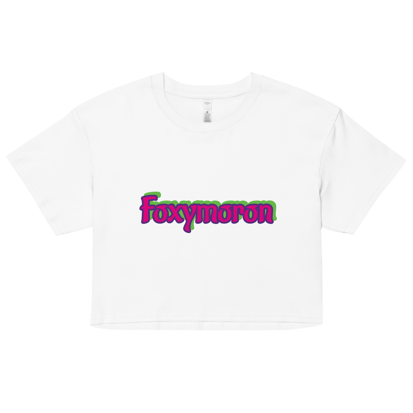 'Foxymoron' Cropped Tee