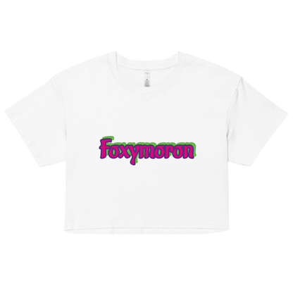 'Foxymoron' Cropped Tee