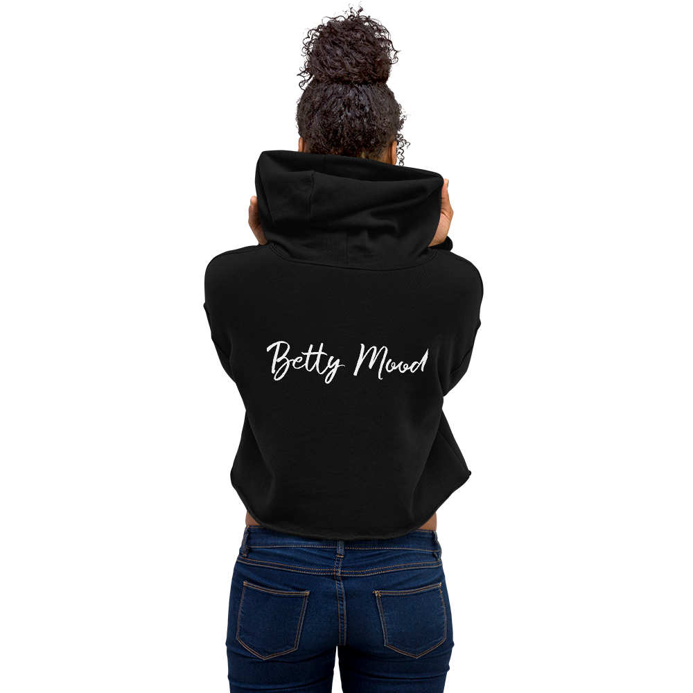 'Basic Bitch' 'Betty Mood Classic' Cropped Hoodie