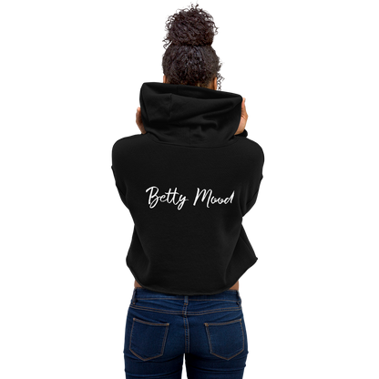 'Basic Bitch' 'Betty Mood Classic' Cropped Hoodie