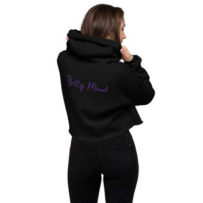 'Purple Haze' 'Betty Mood Classic' Cropped Hoodie