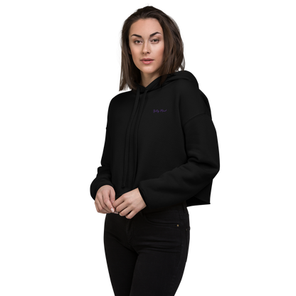 'Purple Haze' 'Betty Mood Classic' Cropped Hoodie