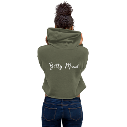 'Basic Bitch' 'Betty Mood Classic' Cropped Hoodie