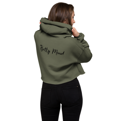 'Standard Bitch' 'Betty Mood Classic' Cropped Hoodie