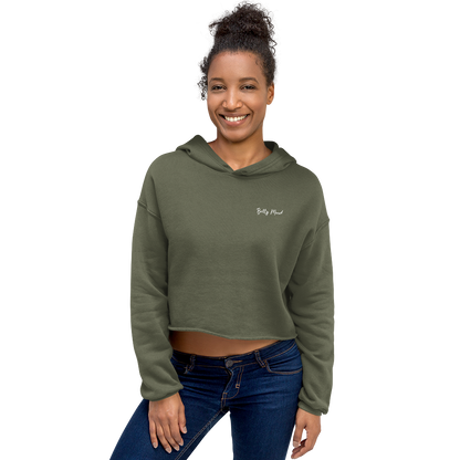 'Basic Bitch' 'Betty Mood Classic' Cropped Hoodie