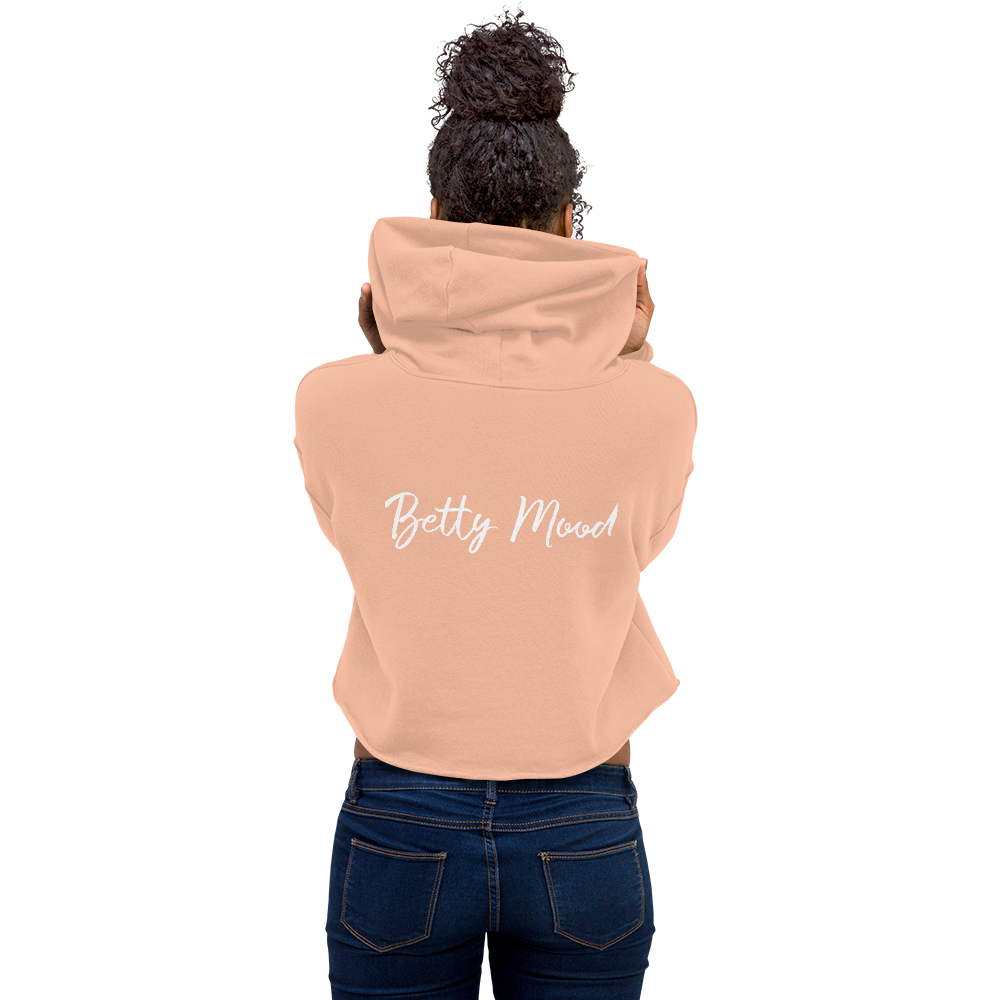 'Basic Bitch' 'Betty Mood Classic' Cropped Hoodie