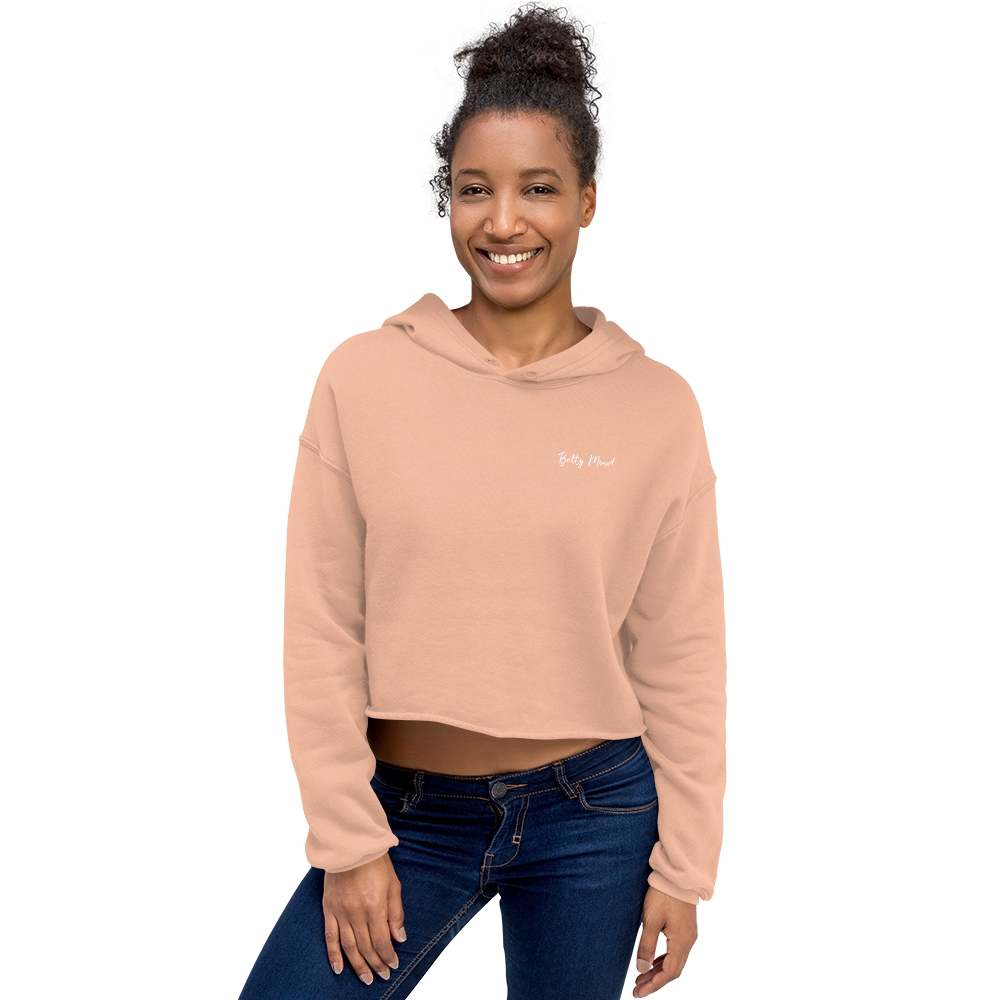 'Basic Bitch' 'Betty Mood Classic' Cropped Hoodie