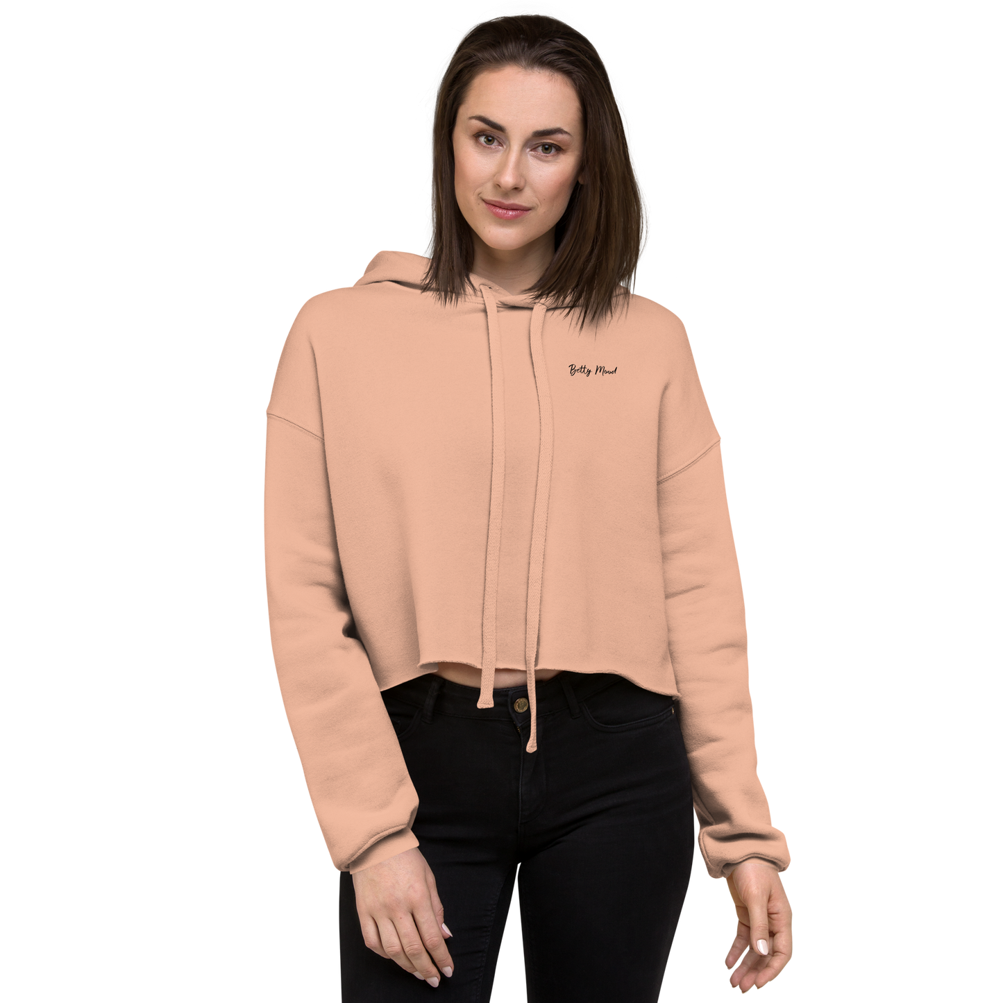 'Standard Bitch' 'Betty Mood Classic' Cropped Hoodie