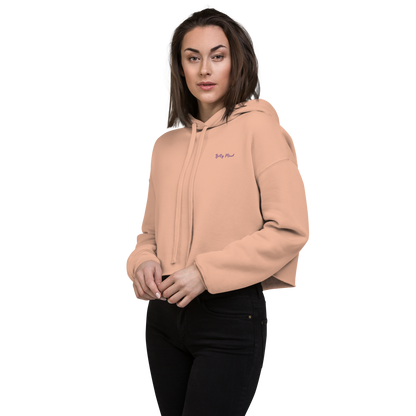 'Purple Haze' 'Betty Mood Classic' Cropped Hoodie