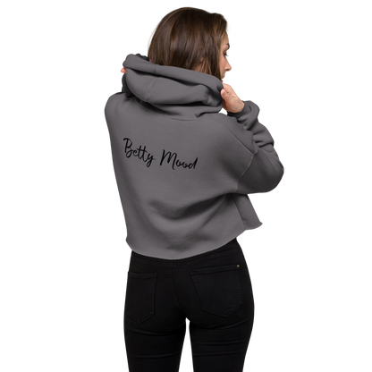 'Standard Bitch' 'Betty Mood Classic' Cropped Hoodie