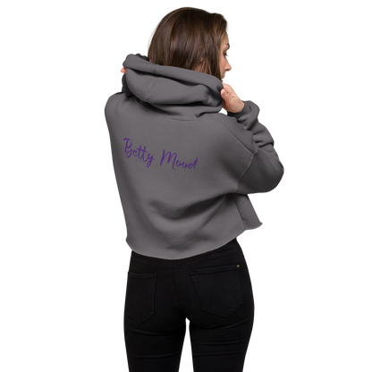 'Purple Haze' 'Betty Mood Classic' Cropped Hoodie