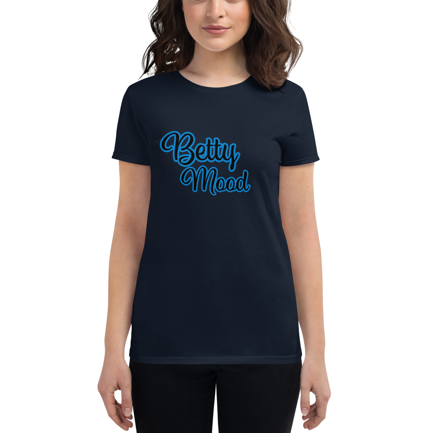 'Betty Mood Neon Blue' Tee