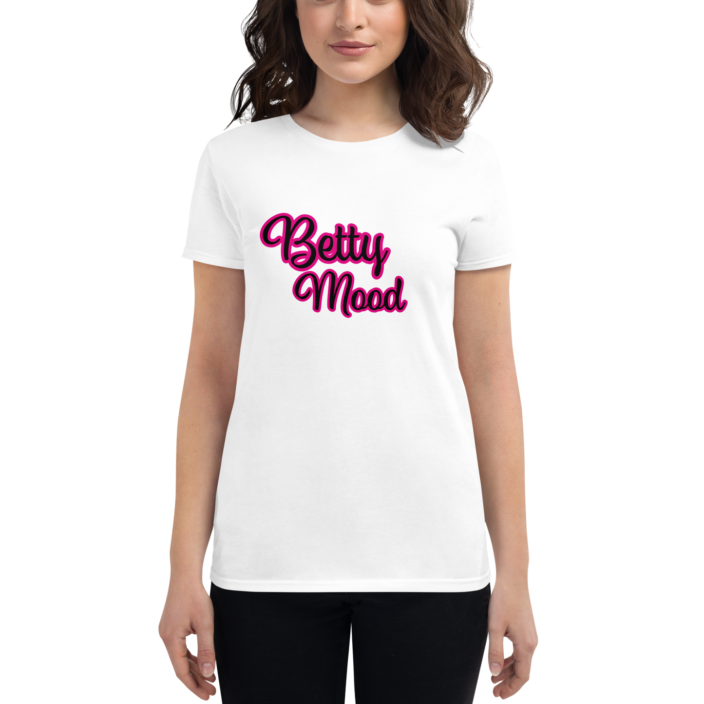 'Betty Mood Neon Pink' Tee