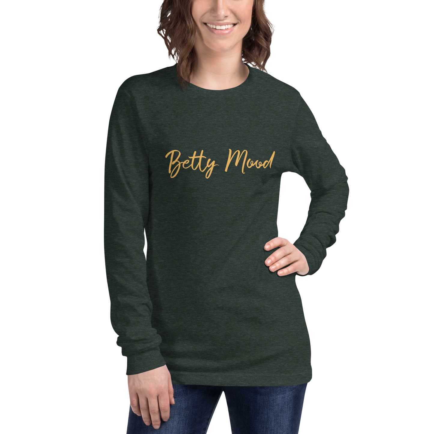 'Betty Mood Gold Class' Long Sleeve Tee