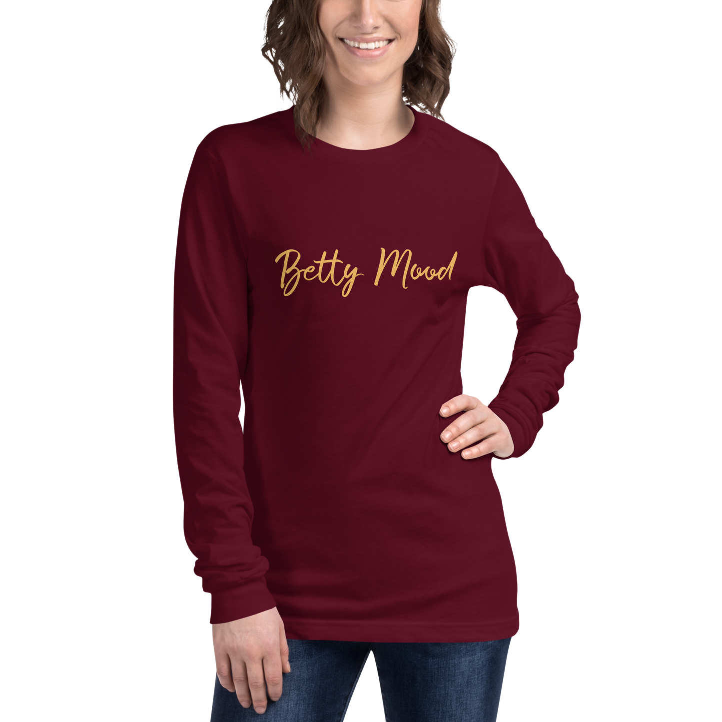 'Betty Mood Gold Class' Long Sleeve Tee