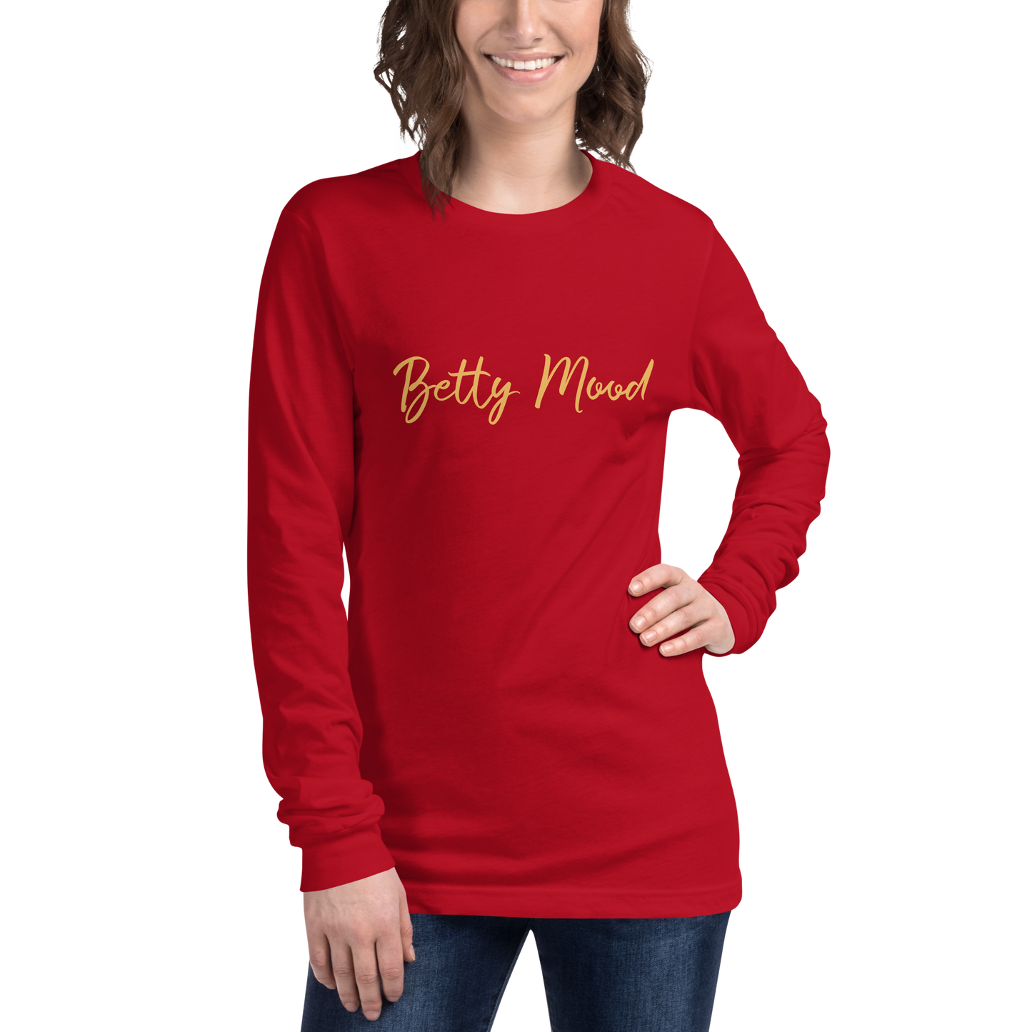 'Betty Mood Gold Class' Long Sleeve Tee