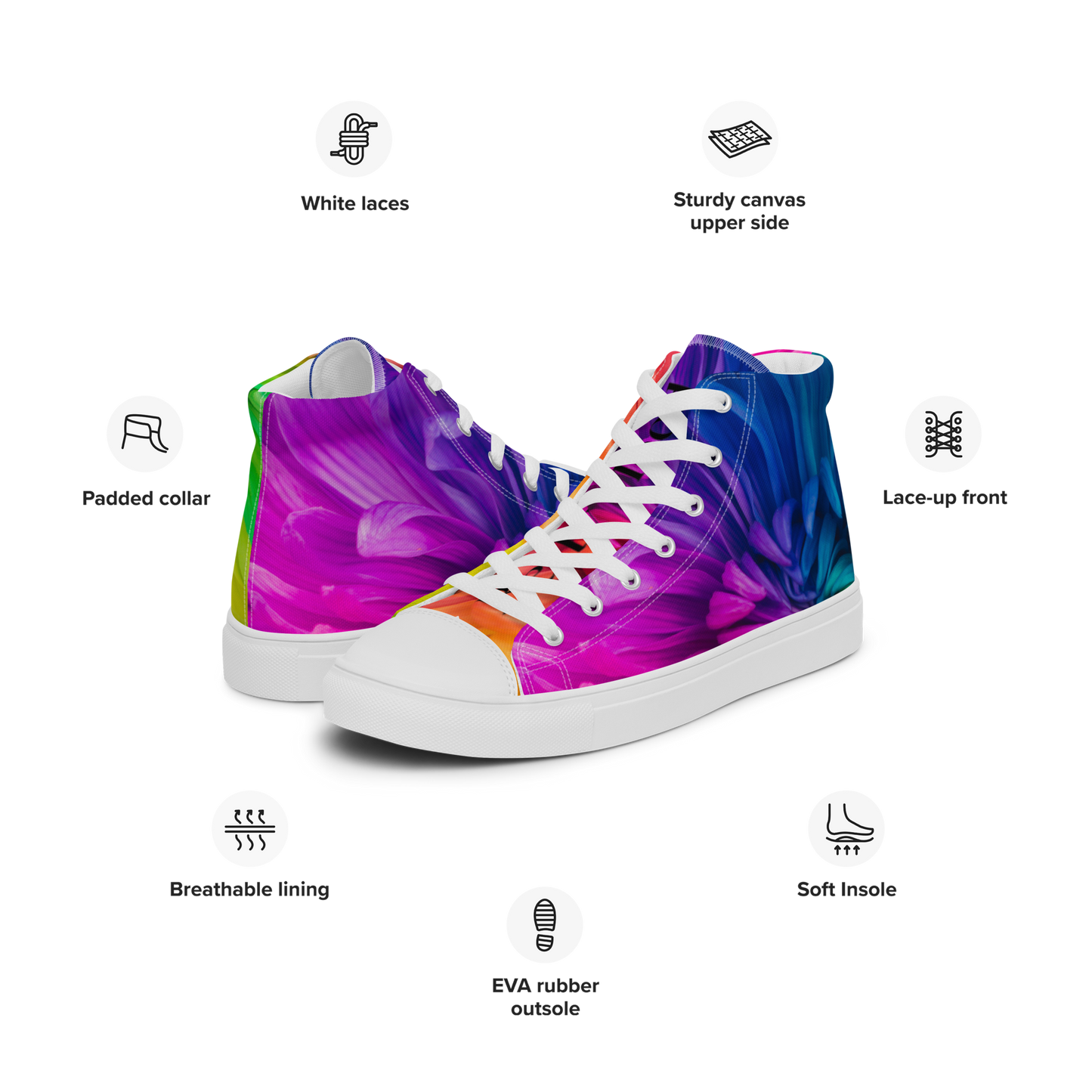 'Rainbow B!tch' High Tops