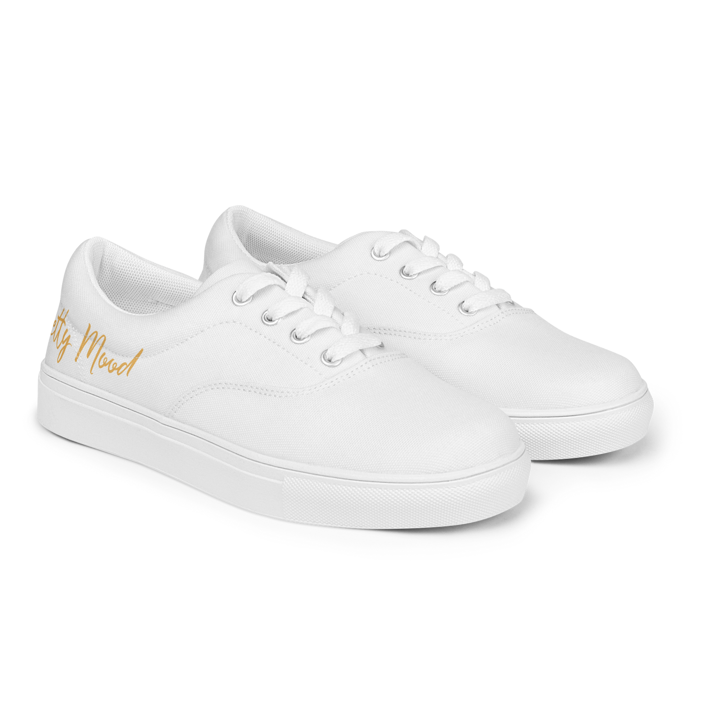 'Betty Mood Gold Class'  lace-up canvas shoes