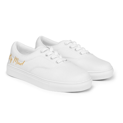 'Betty Mood Gold Class'  lace-up canvas shoes